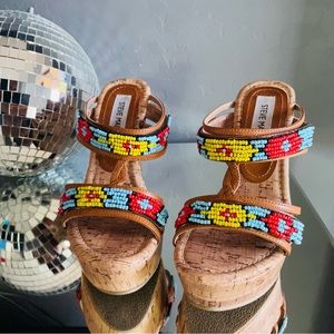 Steven Madden beaded wedges